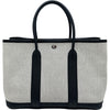 エルメス HERMES ガーデンパーティTPM Y刻 ブラック/ホワイト シルバー金具 トワル レディース ハンドバッグ