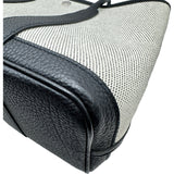 エルメス HERMES ガーデンパーティTPM Y刻 ブラック/ホワイト シルバー金具 トワル レディース ハンドバッグ