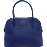 エルメス HERMES ボリード27 D刻 ブルーアンクル/シルバー金具 エプソン レディース ショルダーバッグ