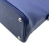 エルメス HERMES ボリード27 D刻 ブルーアンクル/シルバー金具 エプソン レディース ショルダーバッグ