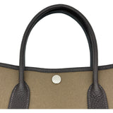 エルメス HERMES ガーデンパーティーTPM W刻 ブラウン シルバー金具 トワル レディース トートバッグ