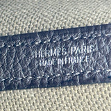 エルメス HERMES ガーデンパーティーTPM W刻 ブラウン シルバー金具 トワル レディース トートバッグ