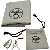 エルメス HERMES ピコタンロックPM Y刻 グレー/シルバー金具 フェルト レディース ハンドバッグ