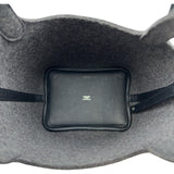 エルメス HERMES ピコタンロックPM Y刻 グレー/シルバー金具 フェルト レディース ハンドバッグ