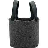 エルメス HERMES ピコタンロックPM Y刻 グレー/シルバー金具 フェルト レディース ハンドバッグ