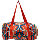 エルメス HERMES ダッフル44 オレンジ/シルバー金具 エアシルク レディース ボストンバッグ