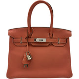 エルメス HERMES バーキン30 Q刻 クレヴェット シルバー金具 トリヨン レディース ハンドバッグ