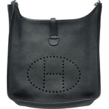 エルメス HERMES エヴリン3 PM D刻 ブラック/シルバー金具 トリヨン ユニセックス ショルダーバッグ