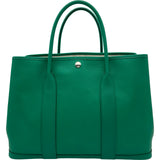 エルメス HERMES ガーデンパーティPM Z刻印 ヴェールジェイド シルバー金具 エプソン レディース ハンドバッグ