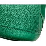 エルメス HERMES ガーデンパーティPM Z刻印 ヴェールジェイド シルバー金具 エプソン レディース ハンドバッグ