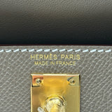 エルメス HERMES ミニケリー2 K刻 エトゥープ ゴールド金具 エプソン レディース ハンドバッグ