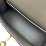 エルメス HERMES ミニケリー2 K刻 エトゥープ ゴールド金具 エプソン レディース ハンドバッグ