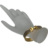 エルメス HERMES クリッククラックPM ベージュ/ゴールド メタル アクセサリー