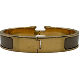 エルメス HERMES クリッククラックPM ベージュ/ゴールド メタル アクセサリー