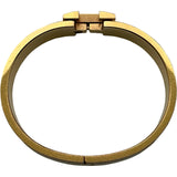 エルメス HERMES クリッククラックPM ベージュ/ゴールド メタル アクセサリー