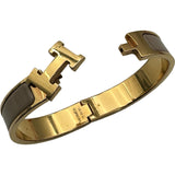エルメス HERMES クリッククラックPM ベージュ/ゴールド メタル アクセサリー
