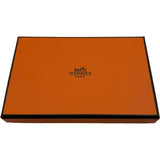 エルメス HERMES カルヴィデュオ W刻 ナタ シルバー金具 シェーブル レディース 二つ折り財布