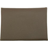 エルメス HERMES カルヴィデュオ W刻 エトゥープ/シルバー金具 エプソン ユニセックス カードケース