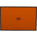 エルメス HERMES カルヴィデュオ W刻 エトゥープ/シルバー金具 エプソン ユニセックス カードケース