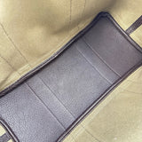エルメス HERMES ガーデンパーティPM □G刻印 カーキ シルバー金具 トワル レディース トートバッグ