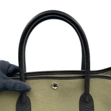 エルメス HERMES ガーデンパーティPM □G刻印 カーキ シルバー金具 トワル レディース トートバッグ