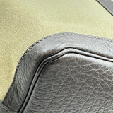 エルメス HERMES ガーデンパーティPM □G刻印 カーキ シルバー金具 トワル レディース トートバッグ