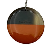 エルメス HERMES ピアス オレンジ/ブラウン バッファローホーン アクセサリー