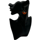 エルメス HERMES ピアス オレンジ/ブラウン バッファローホーン アクセサリー