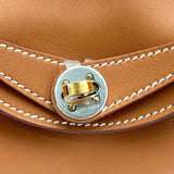 エルメス HERMES リンディミニ K刻 ゴールド ゴールド/シルバー金具 スィフト レディース ショルダーバッグ