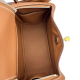 エルメス HERMES リンディミニ K刻 ゴールド ゴールド/シルバー金具 スィフト レディース ショルダーバッグ