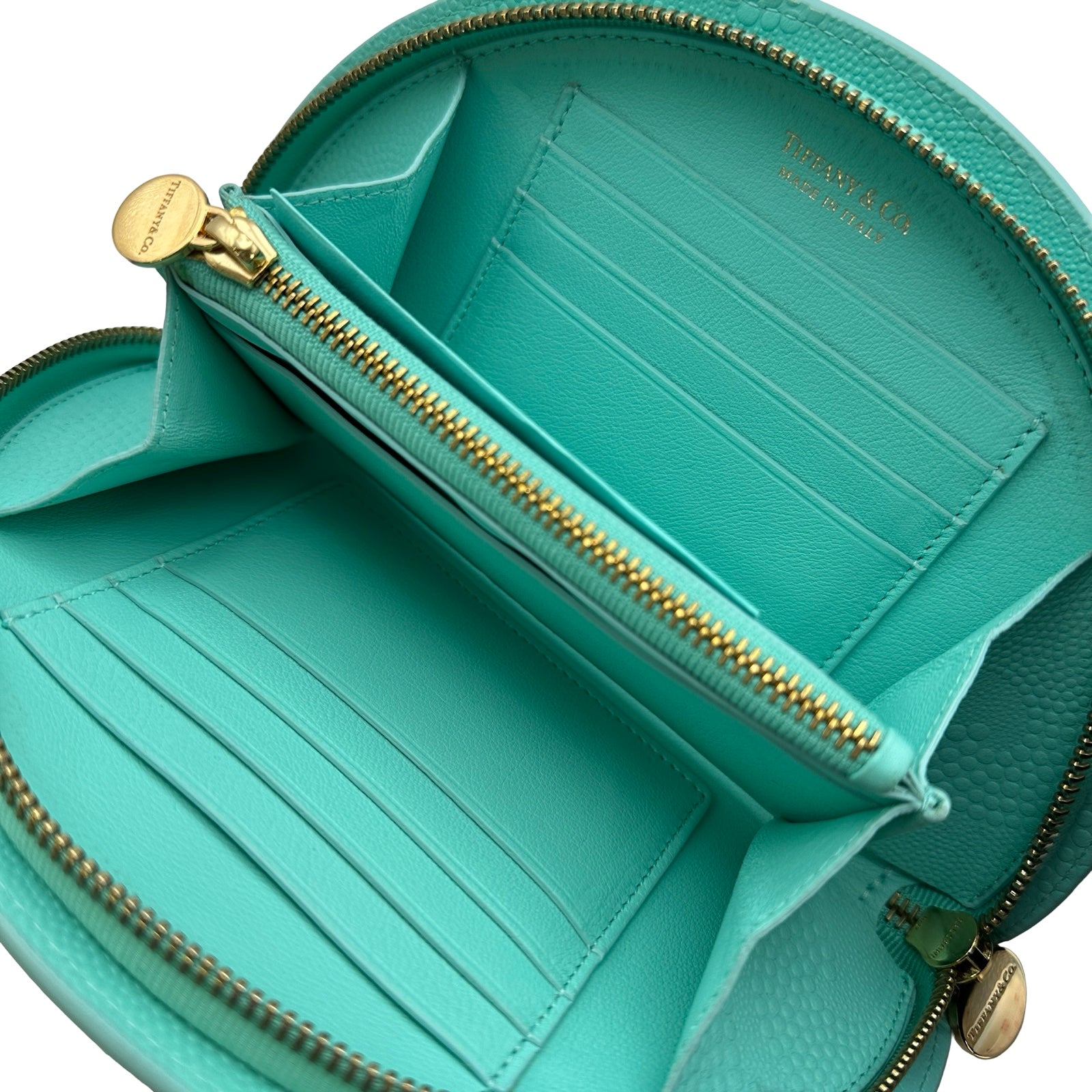 ティファニー TIFFANY＆CO ハーフムーンウォレット ライトブルー