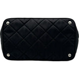 プラダ PRADA キルティング チェーン 2WAYトートバッグ 1BG740 ブラック シルバー金具 ナイロン レディース トートバッグ