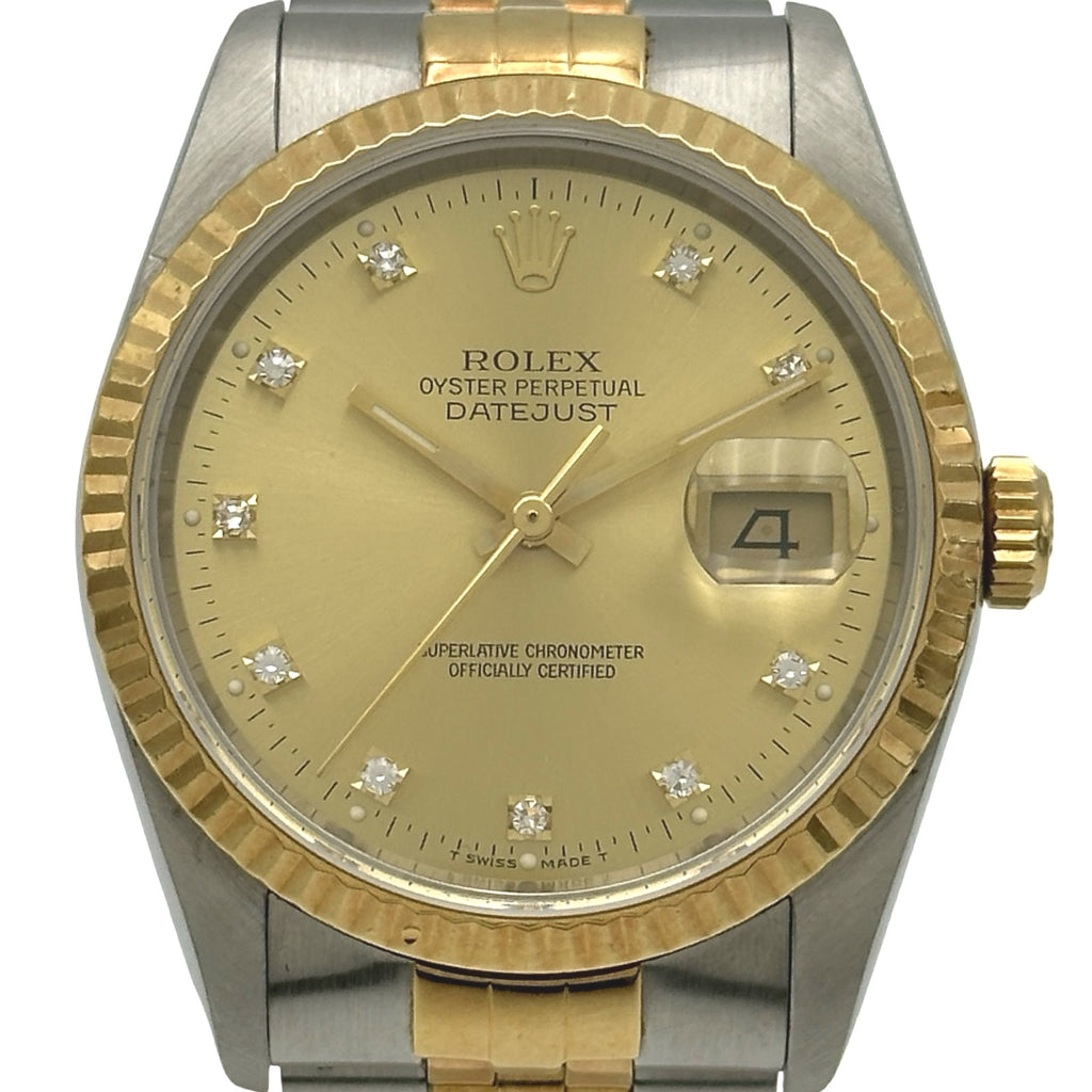 ロレックス ROLEX デイトジャスト 16233G シャンパンゴールド ゴールド