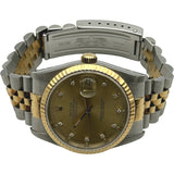 ロレックス ROLEX デイトジャスト 16233G シャンパンゴールド ゴールド/ステンレススチール 自動巻き メンズ 腕時計
