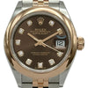 ロレックス ROLEX デイトジャスト28 279161G チョコ ピンクゴールド/ステンレススチール 自動巻き レディース 腕時計