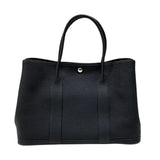 エルメス HERMES ガーデンパーティPM U刻 ブラック カントリー レディース トートバッグ