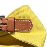エルメス HERMES マルワリPM □O刻 イエロー トワル レディース ショルダーバッグ