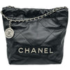 シャネル CHANEL CHANEL22 ミニバッグ AS3980 ブラック シルバー金具 シャイニーカーフ レディース ショルダーバッグ