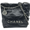 シャネル CHANEL CHANEL22 ミニバッグ AS3980 ブラック シルバー金具 シャイニーカーフ レディース ショルダーバッグ