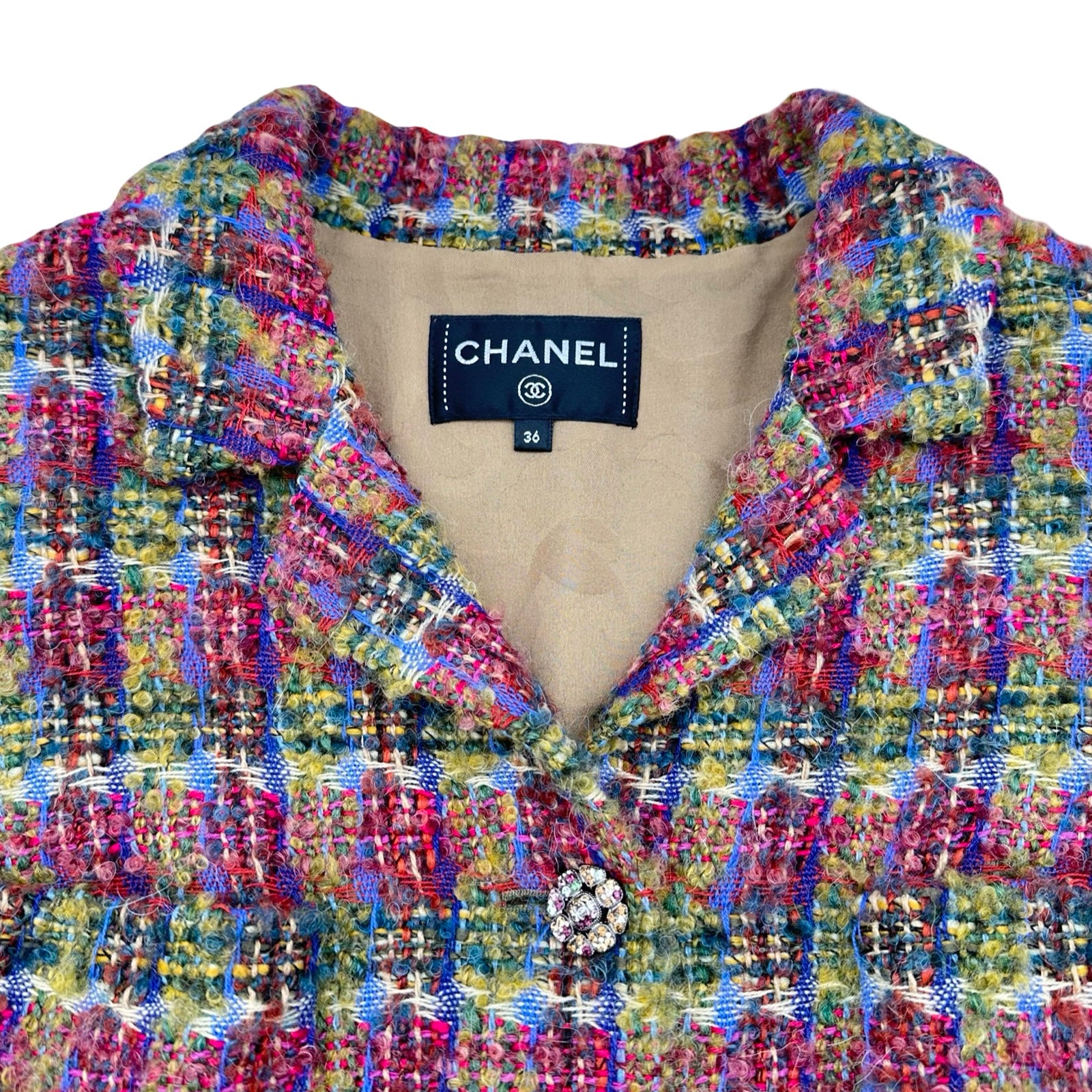 シャネル CHANEL ミックスツイードジャケット P73667 マルチカラー