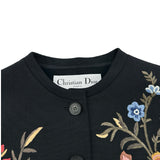 クリスチャン・ディオール Christian Dior 321V21X1030 ブラック ウール レディース ノーカラージャケット