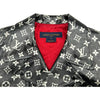 ルイ・ヴィトン LOUIS VUITTON モノグラム パテントレザー ライダースジャケット FHLJ12 ブラック レザー レディース ライダースジャケット