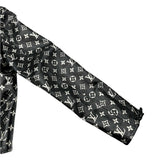ルイ・ヴィトン LOUIS VUITTON モノグラム パテントレザー ライダースジャケット FHLJ12 ブラック レザー レディース ライダースジャケット