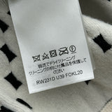 ルイ・ヴィトン LOUIS VUITTON 総柄ニットセーター FOKL20 ホワイト ウール メンズ セーター