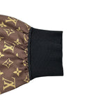 ルイ・ヴィトン LOUIS VUITTON モノグラム総柄 シルクワンピース FLDR55 ブラウン シルク レディース ワンピース