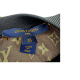 ルイ・ヴィトン LOUIS VUITTON モノグラム総柄 シルクワンピース FLDR55 ブラウン シルク レディース ワンピース
