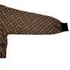 ルイ・ヴィトン LOUIS VUITTON モノグラム総柄 シルクワンピース FLDR55 ブラウン シルク レディース ワンピース
