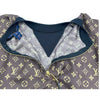 ルイ・ヴィトン LOUIS VUITTON モノグラム総柄 シルクワンピース FLDR55 ブラウン シルク レディース ワンピース