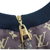 ルイ・ヴィトン LOUIS VUITTON モノグラム総柄 シルクワンピース FLDR55 ブラウン シルク レディース ワンピース