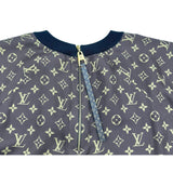 ルイ・ヴィトン LOUIS VUITTON モノグラム総柄 シルクワンピース FLDR55 ブラウン シルク レディース ワンピース